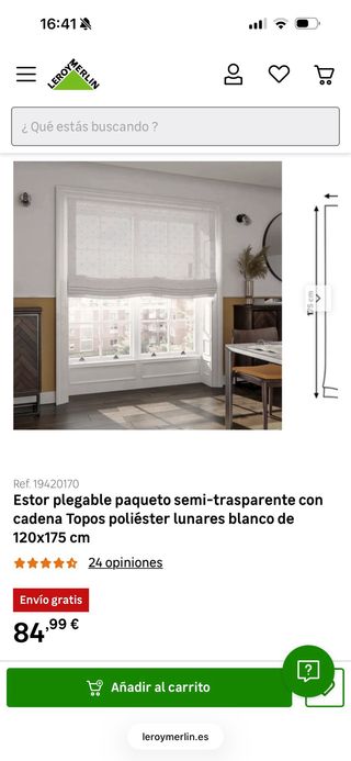 Tende a pannello 135 a pois bianchi