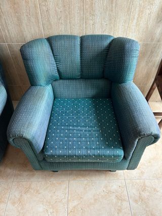 Sillones bajos verdes