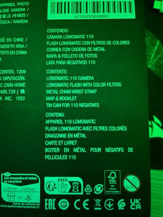 Cámara Lomomatic 110 Plata y Negro