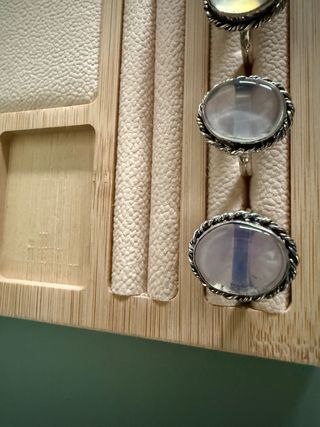 Anillo Plata 925 Ágata Blanca