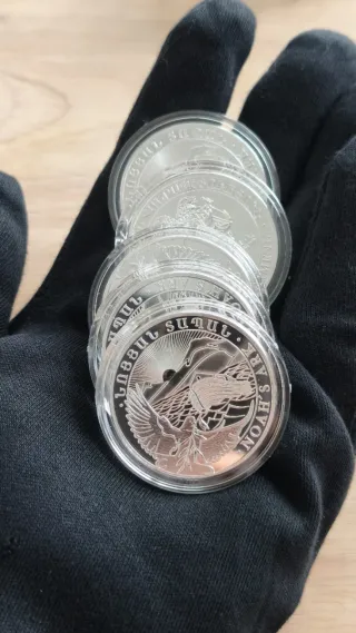 Monedas de Plata 5 x 1 Oz Arca de Noe 2021 NUEVAS