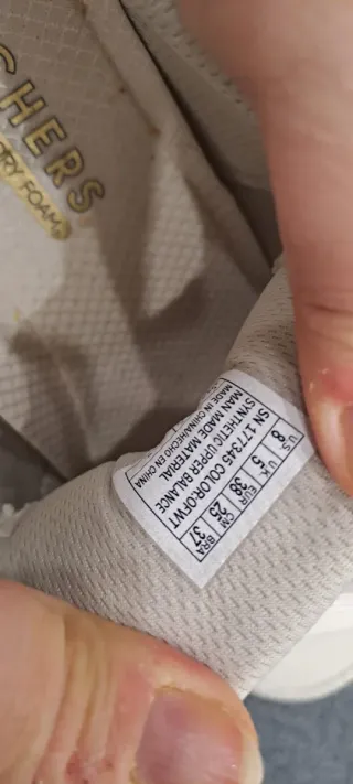 Skechers Beige/Oro Talla 38 Memory Foam