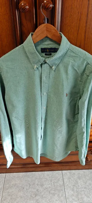 Camisa Ralph Lauren Verde y Blanca