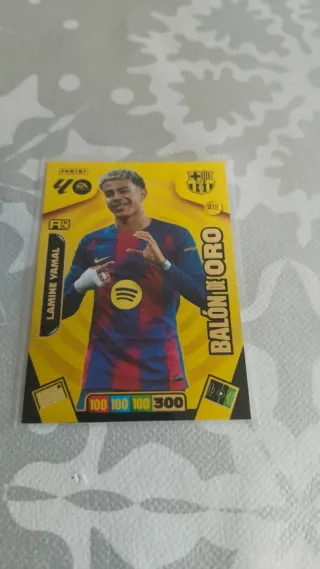 Cromo Adrenalyn Lamine Yamal Balón de Oro