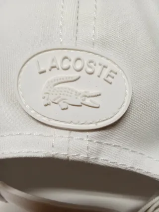 Gorra Lacoste Blanca  Tallas Única