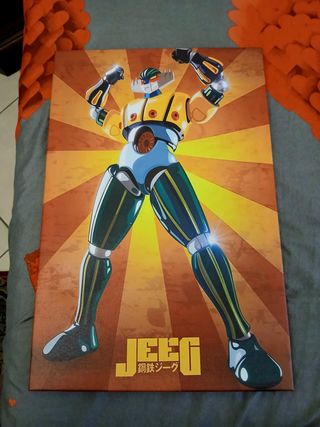 Tela Jeeg Robot con telaio