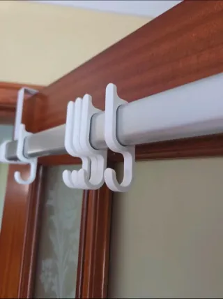 Cabide de porta branco