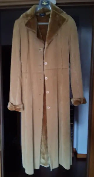 Cappotto simil montone beige/marrone