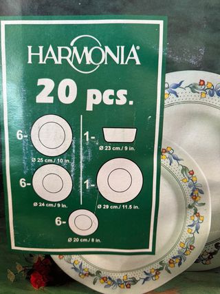 Vajilla 20 Piezas Floral