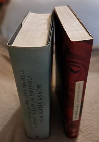 Dos libros de poemas de amor. --A.Gala--L.M.Anson