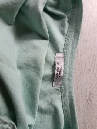 Camiseta corta verde escote cuadrado