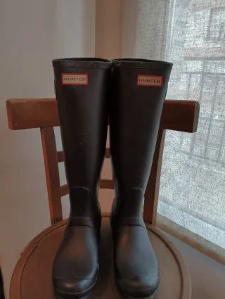Botas Hunter Mujer Negras Talla 39