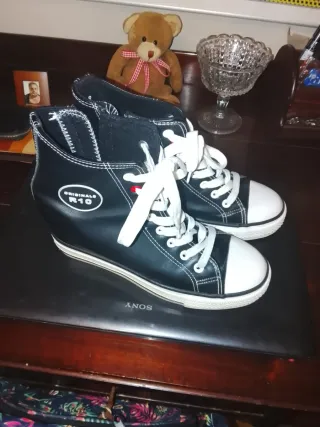 Botín Bamba Negro y Blanco