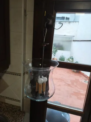 Lámpara de cristal colgante