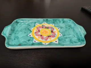 Vassoio ceramica Vietri decorato