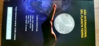 Moneda 12€. Plata 2008 Planeta Tierra .Cartera.