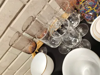 Lote 18 piezas copas y varios