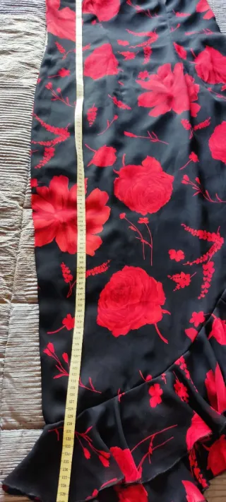 Vestido asimétrico estampado floral