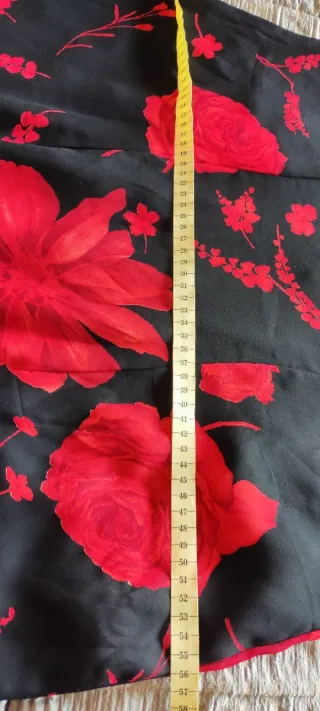 Vestido asimétrico estampado floral