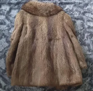 Abrigo de piel PELFIX marrón talla L