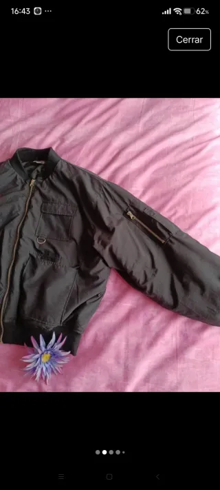 Chaqueta Bomber Negra