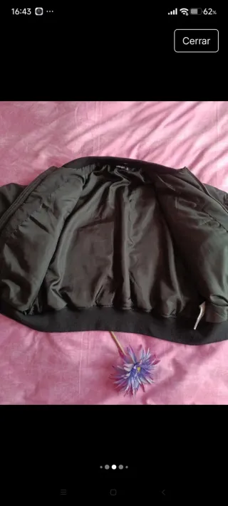 Chaqueta Bomber Negra