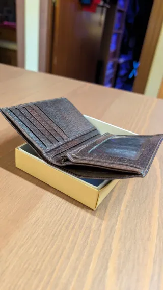 Billetera Vintage Marrón Hombre