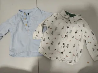 Lote 2 Camisas Bebé Manga Larga