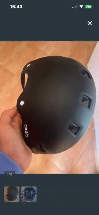 Casco Oxelo Negro