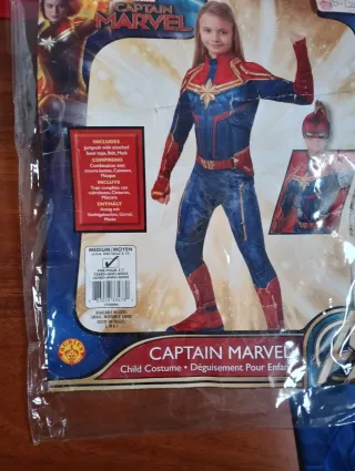 Disfraz Capitana Marvel Talla 8-10