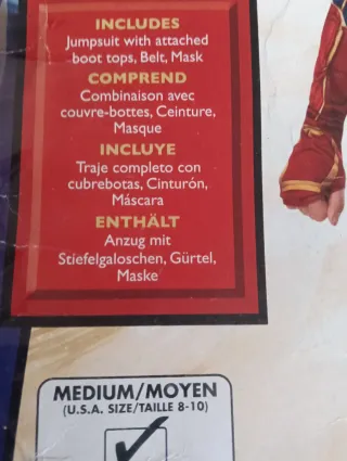 Disfraz Capitana Marvel Talla 8-10