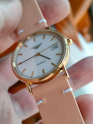 Reloj Longines Dorado y Beige