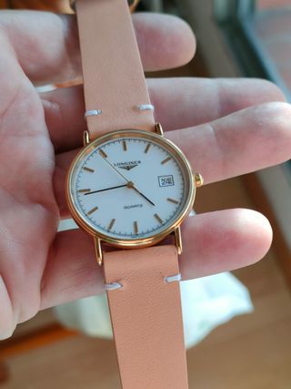 Reloj Longines Dorado y Beige