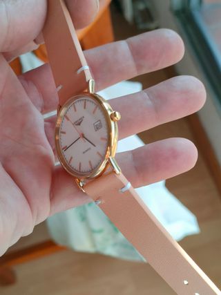 Reloj Longines Dorado y Beige