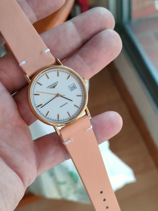 Reloj Longines Dorado y Beige