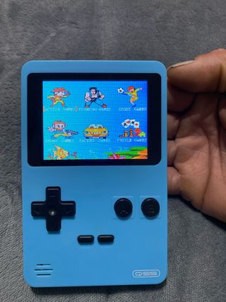 Consola de juegos QSS azul