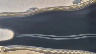 Bolso Purificación García Beige y Dorado