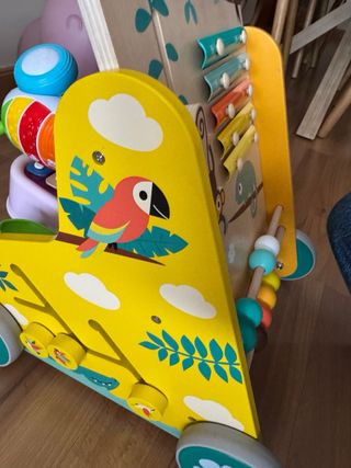 Andador Janod Madera Bebé Xilófono Cuentas