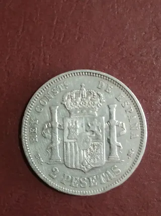 13 Monedas de Plata Españolas Alfonso XII.