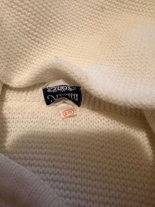 Conjunto abrigo y polainas bebé 6 meses