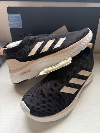 Adidas Cloudfoam Walk Talla 40 Mujer Negro Rosa