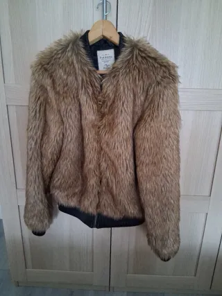 Chaquetón pelo sintético Tiffosi marrón