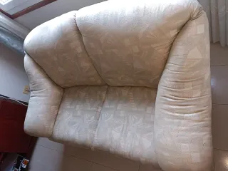 2 Sofás de tela Beige multicolor