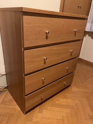 Cómoda Malm Ikea Roble