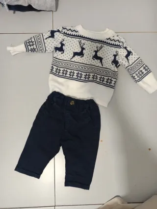 Conjunto bebé reno Navidad