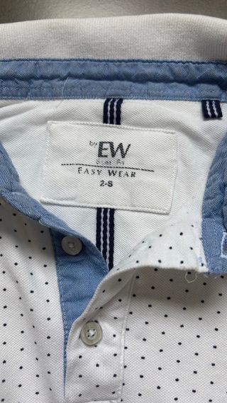 Polo niño Easy Wear puntos azul marino XS