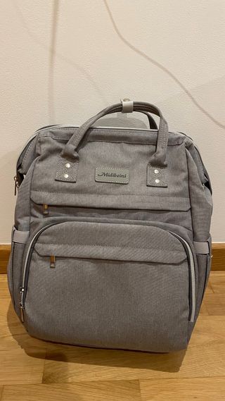 Mochila Cuna Portátil Gris