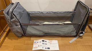 Mochila Cuna Portátil Gris