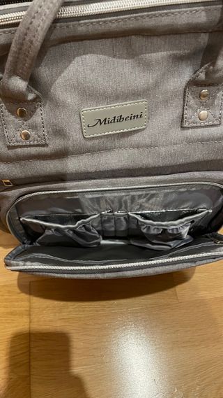 Mochila Cuna Portátil Gris