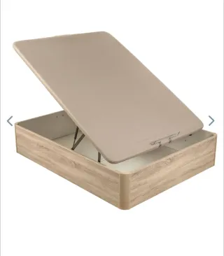 Canapé abatible madera natural 90x190